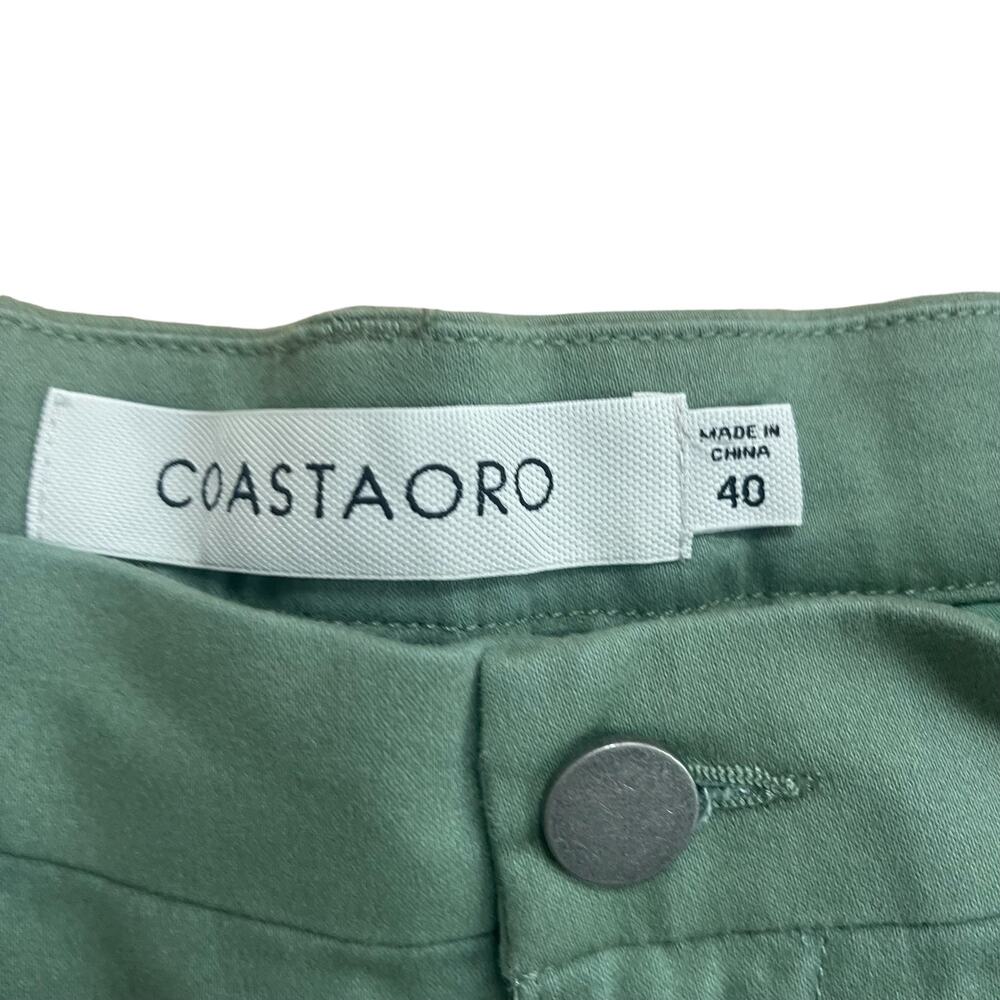 Coastaoro Men’s Cotton Flat Front Shorts Green Size 40 - Picture 3 of 5